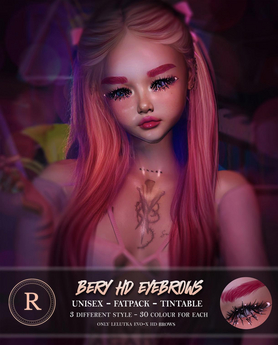 Second Life Marketplace - [ R U V A ] - Bery HD Eyebrows